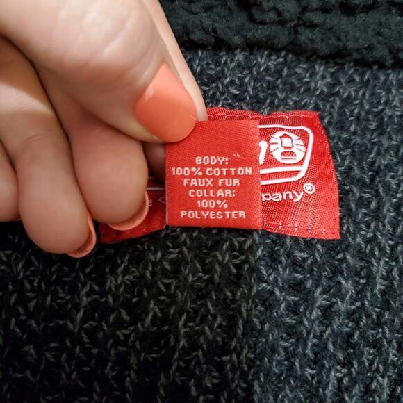 Coleman | Warm 1/4 Zip Faux Fur Collar Sweater - Picture 5 of 6